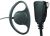 D-LOOP EARPHONE WITH LAPEL MICROPHONE (FOR KENWOOD & UAW 2 PRONG RADIOS)