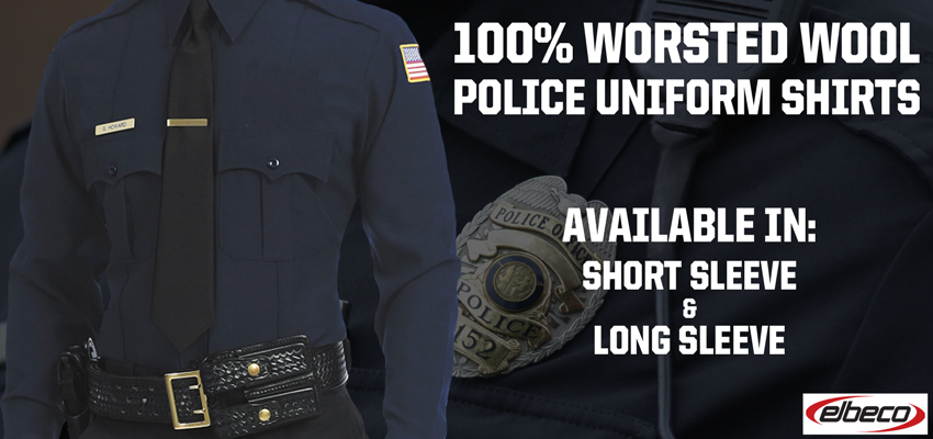 Navy Law Enforcement Sheriff Uniform Shirt Dress/Casual Long Sleeve Costume 
